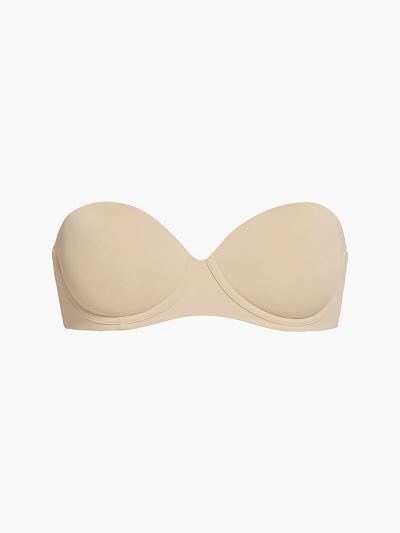 Calvin Klein Underwear HU856084 | Calvin Klein Strapless Női Melltartó Bézs